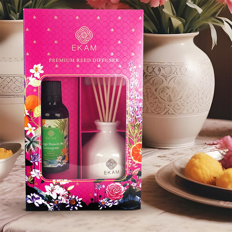 Orange Blossom &amp; Lemongrass Reed Diffuser Gift Set