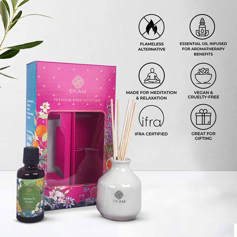 Jasmine &amp; Freesia Reed Diffuser Set