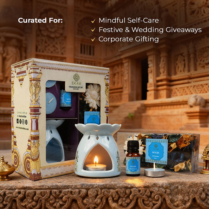 Mogra Scented Fragrance Gift Box | Festive Stone Palace Collection, 2025-26