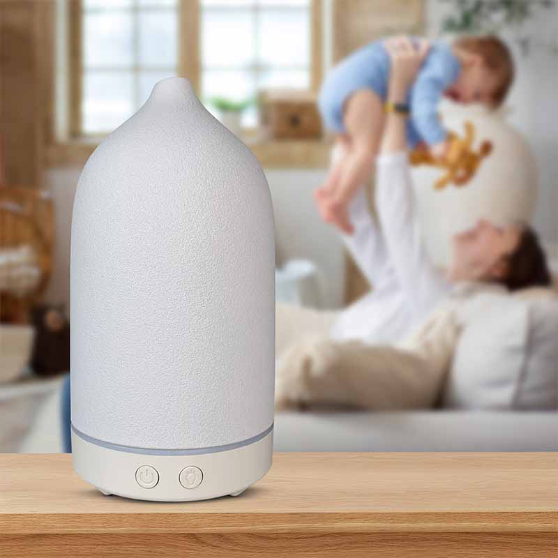 Aroma Diffuser YX-TC-202 White with Be Calm and Inner Strength Wellness Oils
