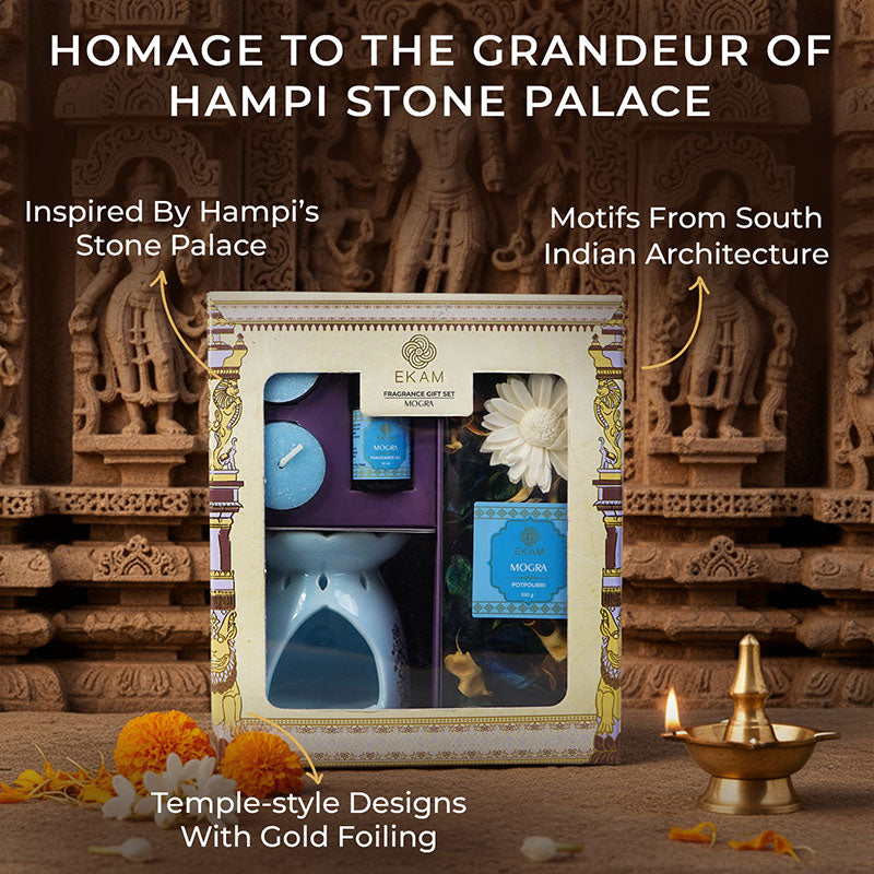 Mogra Scented Fragrance Gift Box | Festive Stone Palace Collection, 2025-26