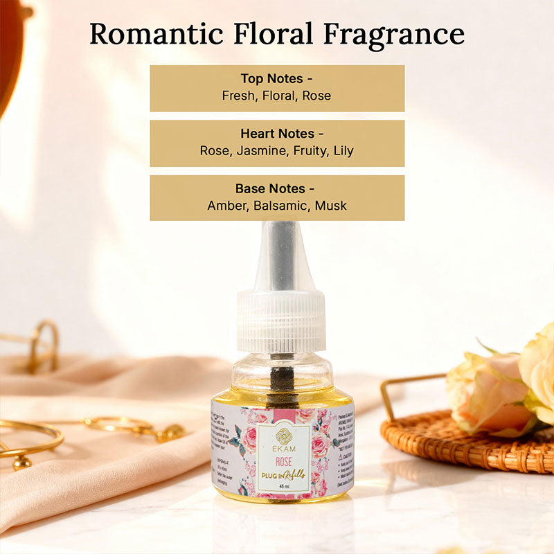 Rose Scented Air Freshener Plug-In Refill - 45 ML