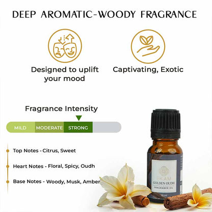 Golden Oudh Fragrance Oil, 10 ml