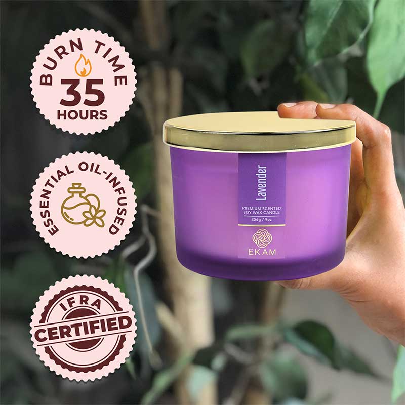 Lavender 3 Wick Scented Candle