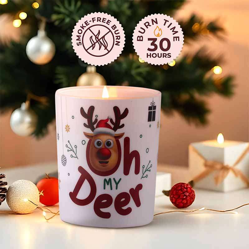 Candy Apple Crunch Christmas Single Wick Scented Candle (199 g)