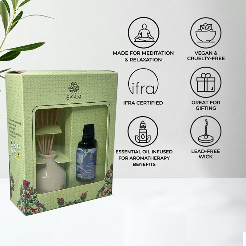 Lavender &amp; Sandalwood Reed Diffuser Set