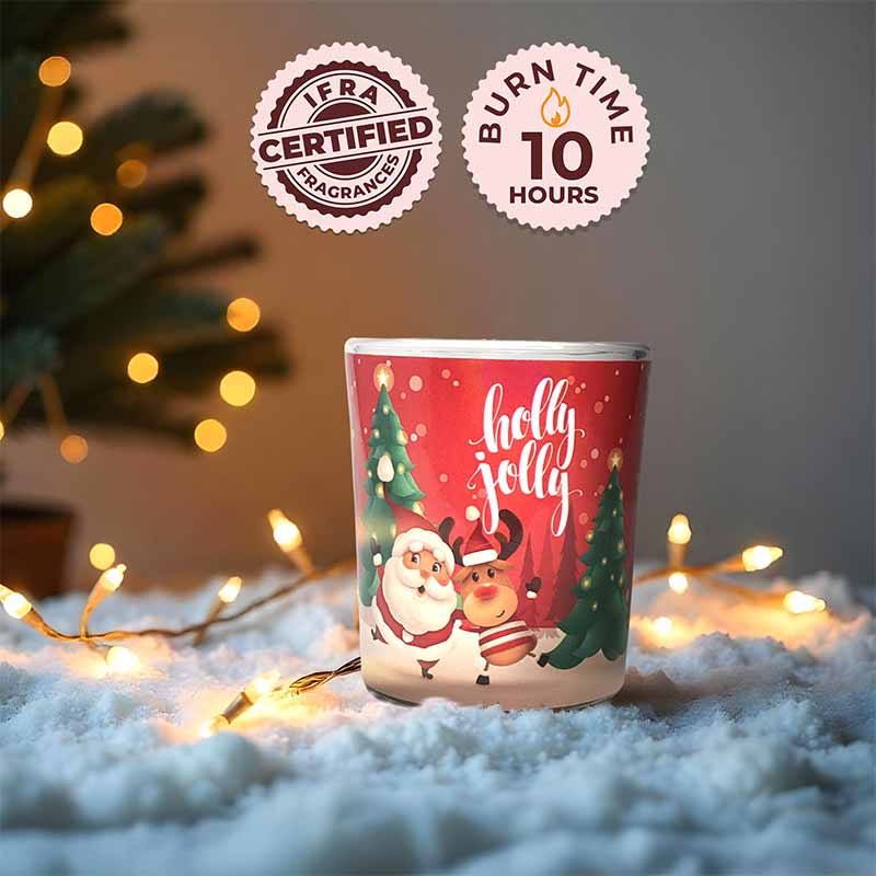 Holly Jolly Scented Christmas Votive Candle (43 g)