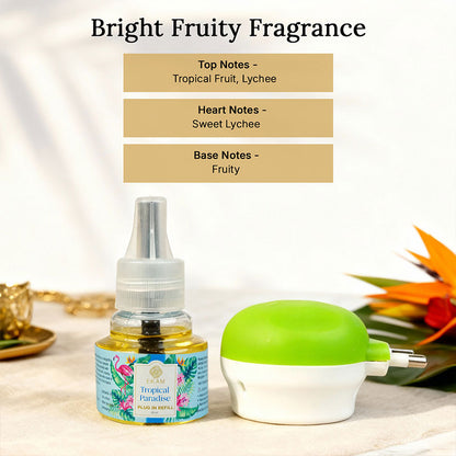 Tropical Paradise Scented Plug In Air Freshener Kit