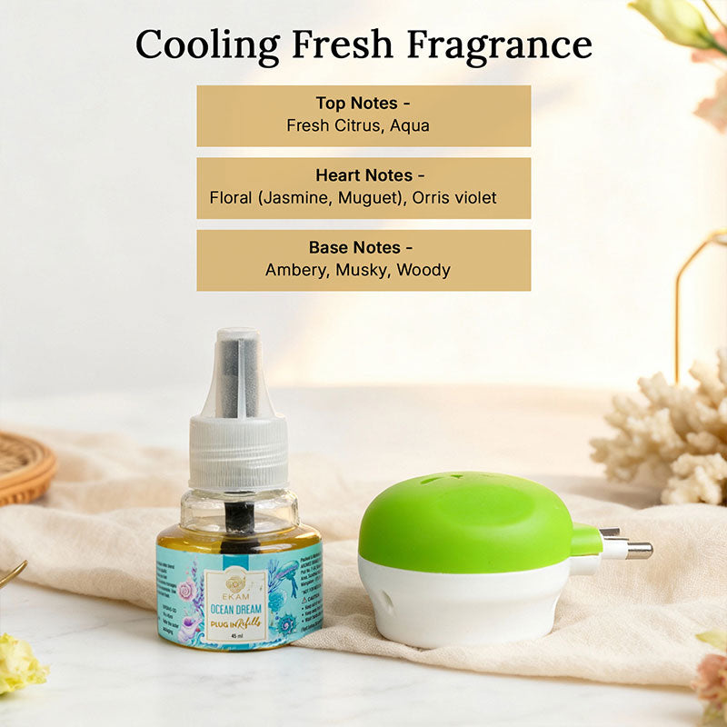 Ocean Dream Scented Plug In Air Freshener Kit