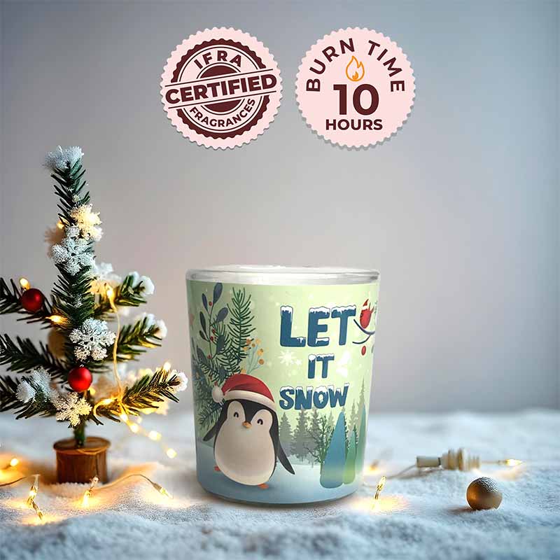 Let It Snow Scented Christmas Votive Candle (43 g)