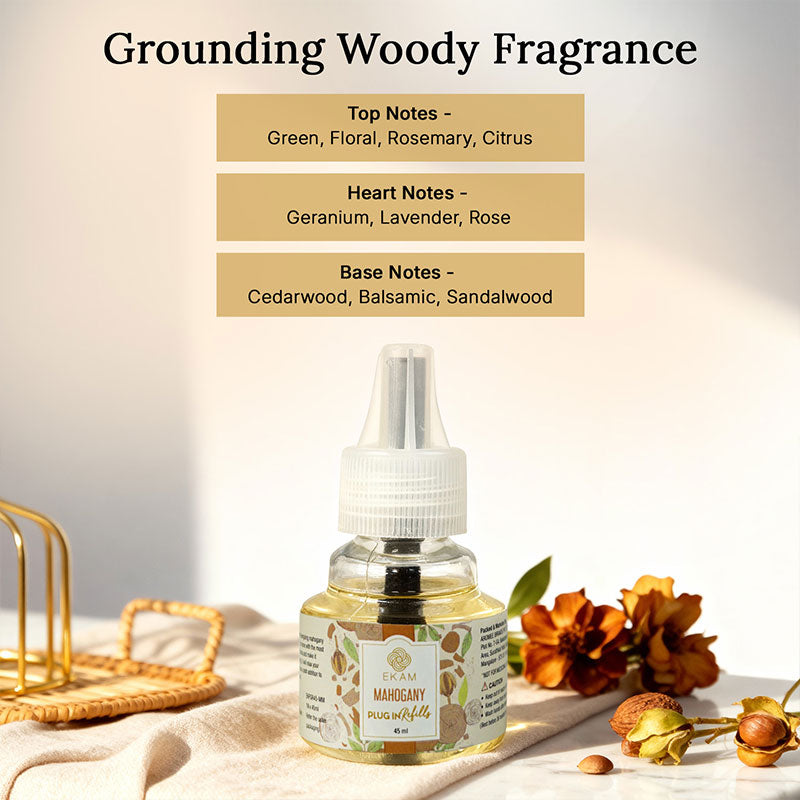 Mahogany Scented Air Freshener Plug-In Refill - 45 ML