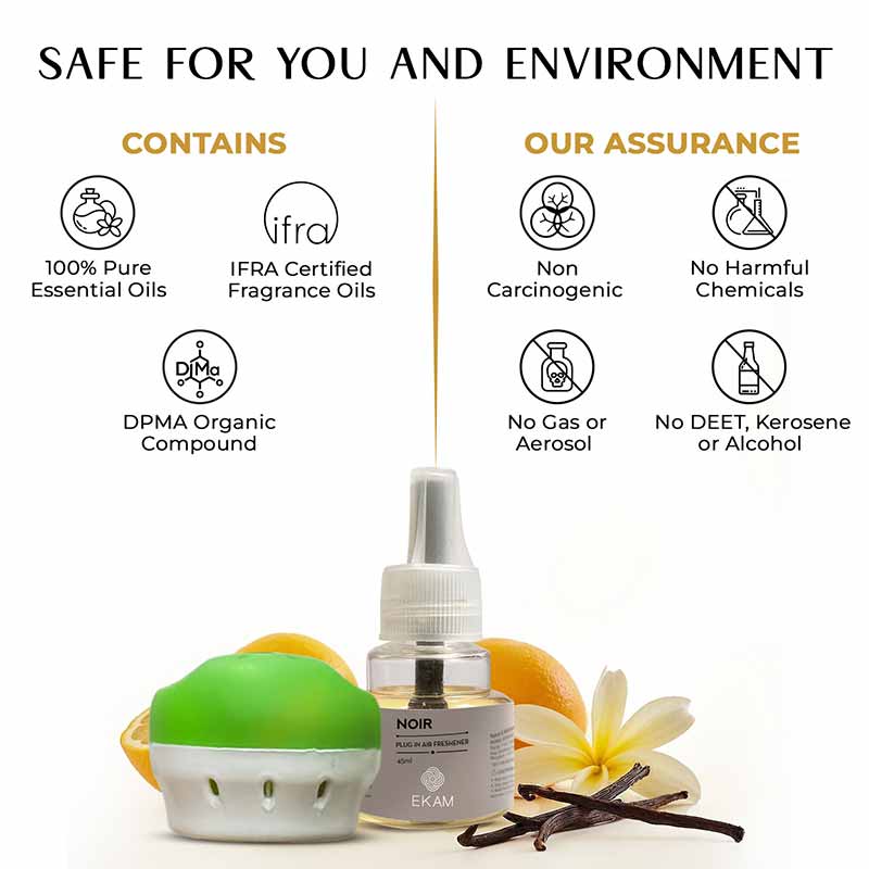 Noir Scented Plug In Air Freshener Kit