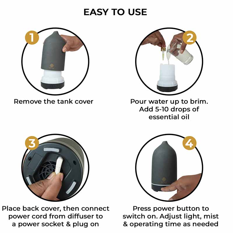 Aroma Diffuser YX-TC-202 (BLACK)