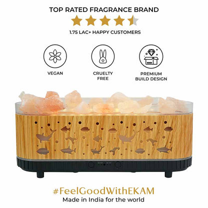 YX2221Y-Stone-Lightwood Flame Aroma Diffuser