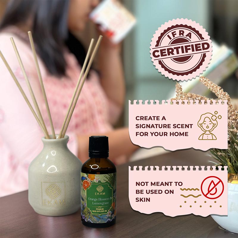 Orange Blossom &amp; Lemongrass Reed Diffuser Gift Set