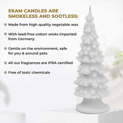 Vanilla Peppermint Scented Christmas Tree Candle (90 g)