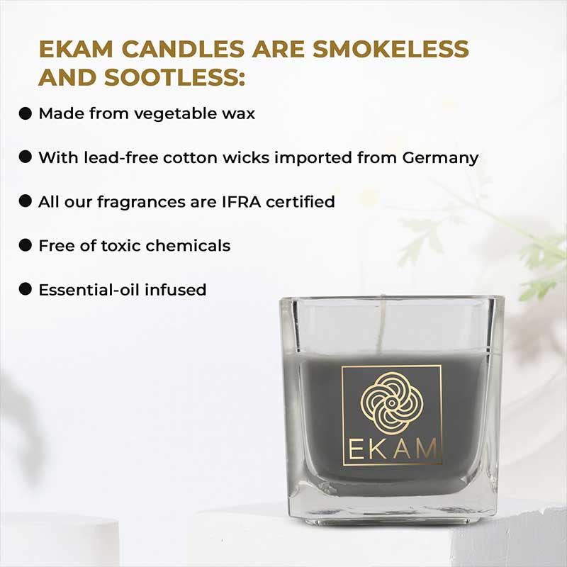 EKAM Twilight Sky Scented Square Cup Candle