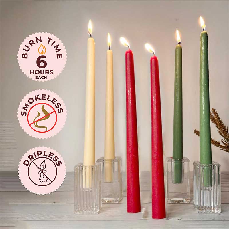 Christmas Combo-  Scented Taper Candles (52 g each)