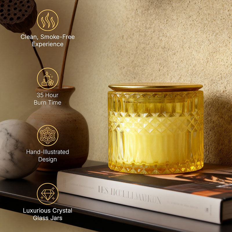 Divine Abhishekam 3 Wick Luxe Scented Candle