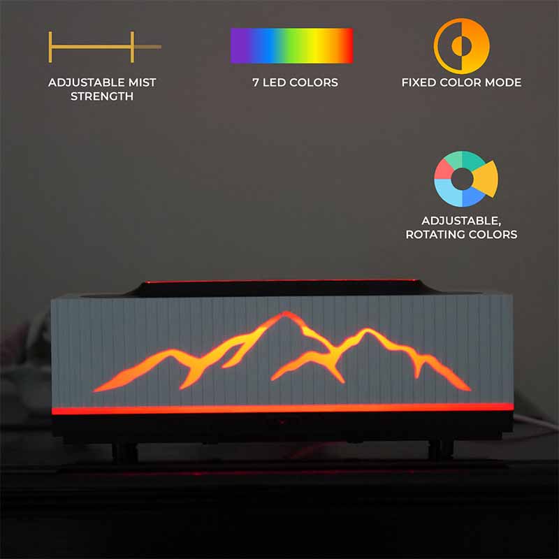 YX2201S-White Flame Aroma Diffuser