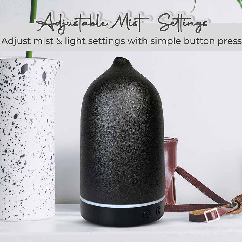 Aroma Diffuser YX-TC-202 Black with Be Calm and Inner Strength Wellness Oils