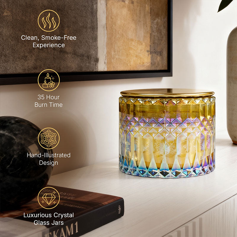 Velvet Oudh Bloom 3 Wick Luxe Scented Candle