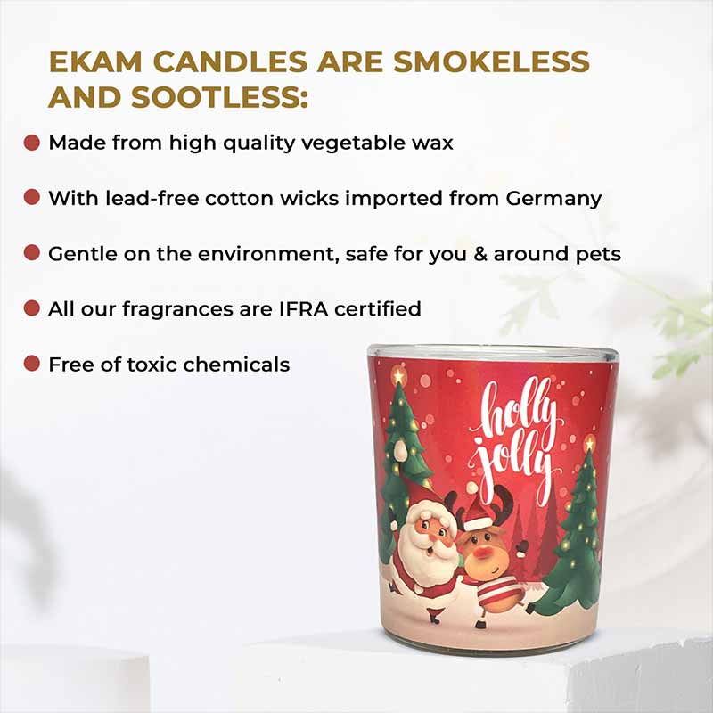 Holly Jolly Scented Christmas Votive Candle (43 g)