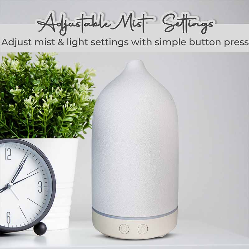 Aroma Diffuser YX-TC-202 White with Be Calm and Inner Strength Wellness Oils