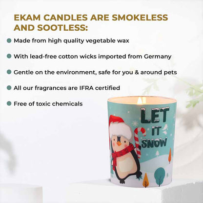 Candy Cane Christmas Single Wick Scented Candle (199 g)