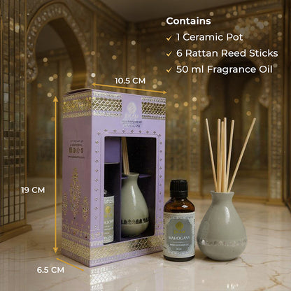 Mahogany Scented Reed Diffuser Set | Festive Sheesh Mahal Collection, 2025-26