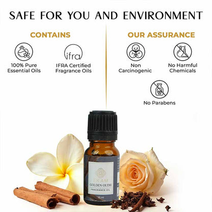 Golden Oudh Fragrance Oil, 10 ml