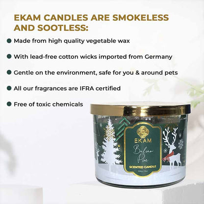 Balsam Pine 3 Wick Scented Christmas Candle (256 g)