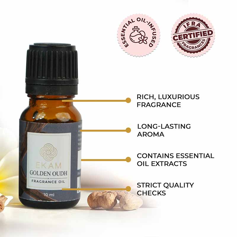 Golden Oudh Fragrance Oil, 10 ml