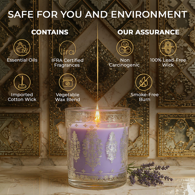Lavender Scented Votive Candle, 43 g| Festive Sheesh Mahal Collection, 2025-26