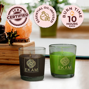 2 Pack Candle Gift Box |   Mahogany &amp; Lemongrass