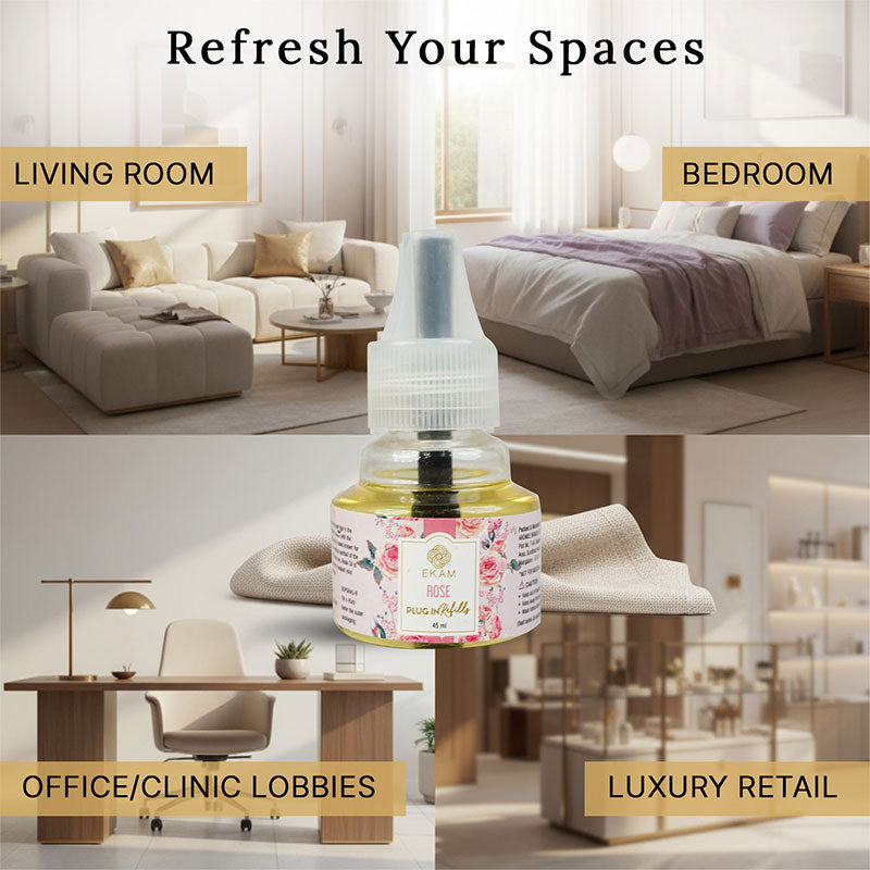 Rose Scented Air Freshener Plug-In Refill - 45 ML