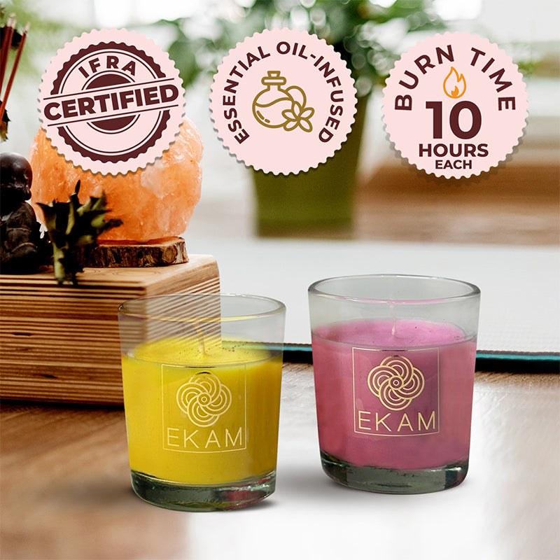 2 Pack Candle Gift Box |  Honey and Lemon &amp; Clary Sage