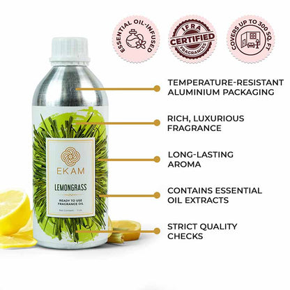 Lemongrass Ready To Use Fragrance Oil, 1 Litre