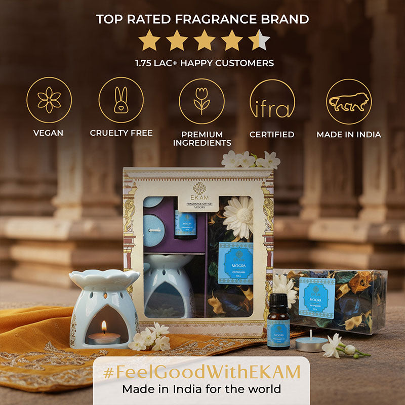 Mogra Scented Fragrance Gift Box | Festive Stone Palace Collection, 2025-26