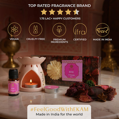 Rose Scented Fragrance Gift Set Box| Festive Pink Haveli Collection, 2025-26