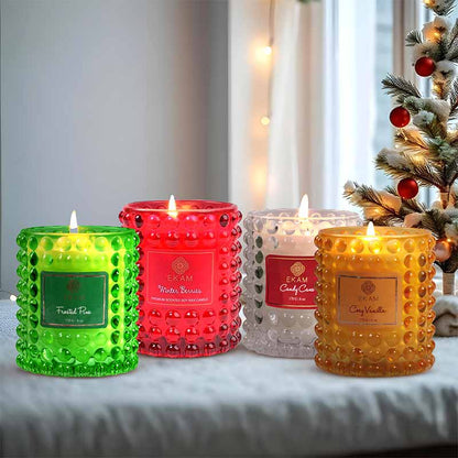 Cosy Vanilla Hobnail Scented Christmas Candle (170 g)