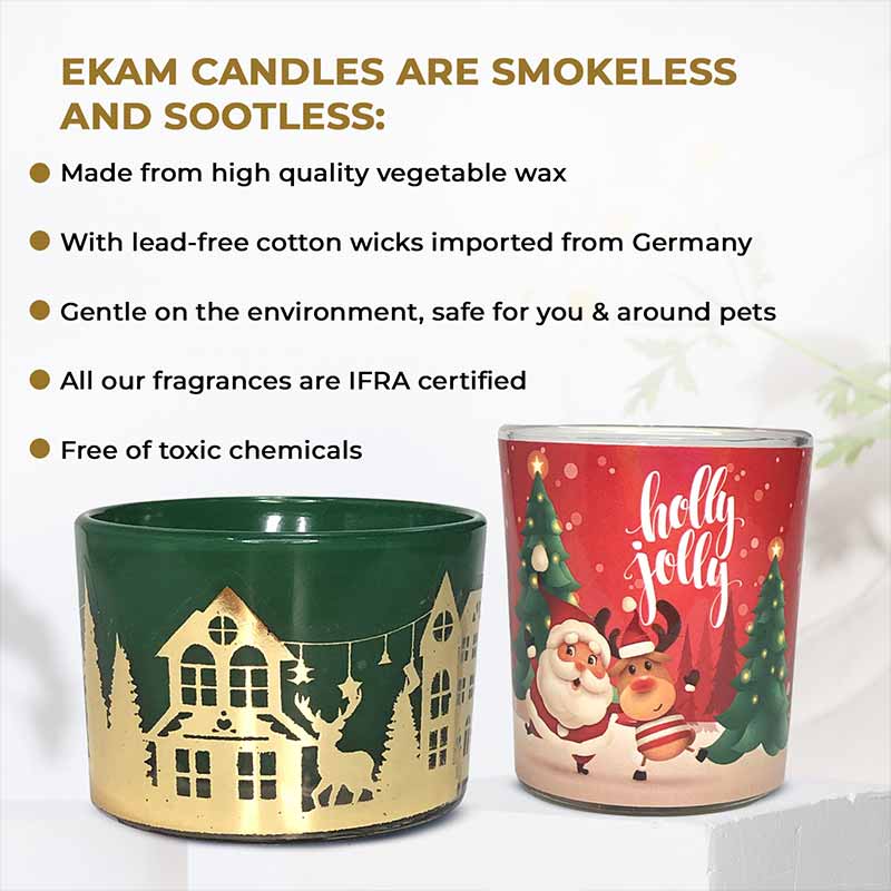 Christmas Combo - Scented Bowl (810 g) &amp; Scented Votive (450 g) Candles