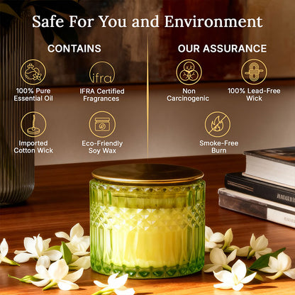 Jewelled Jasmine 3 Wick Luxe Scented Candle