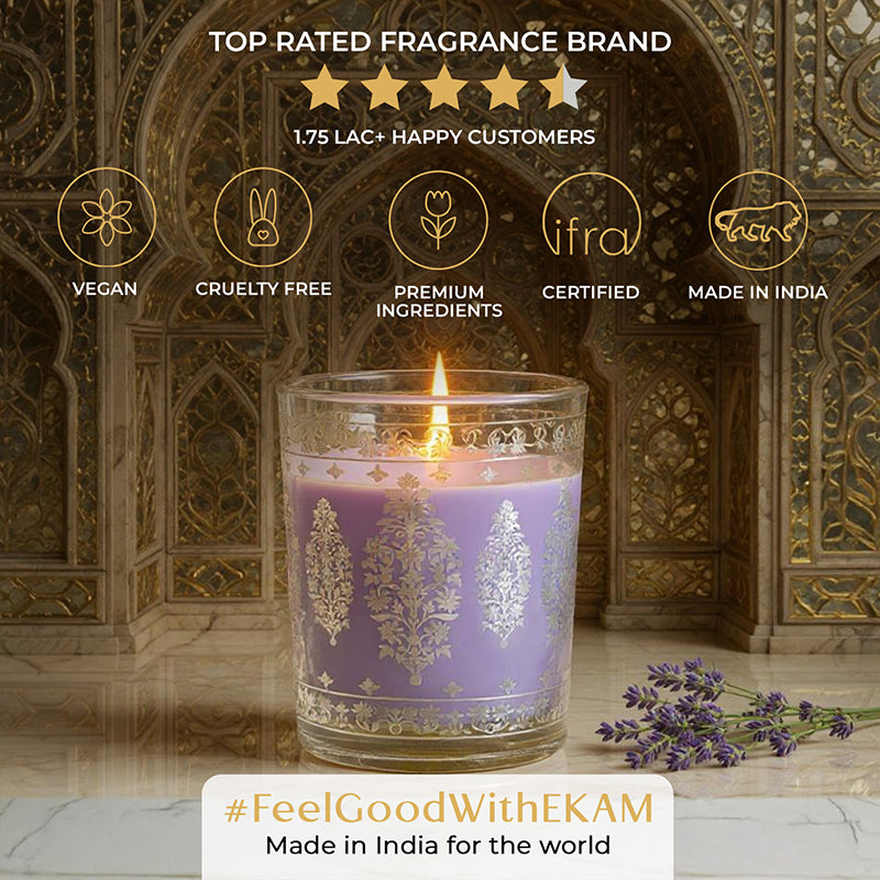 Lavender Scented Votive Candle, 43 g| Festive Sheesh Mahal Collection, 2025-26