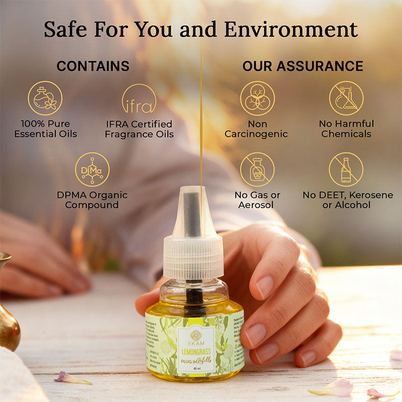 Lemongrass Scented Air Freshener Plug-In Refill - 45 ML