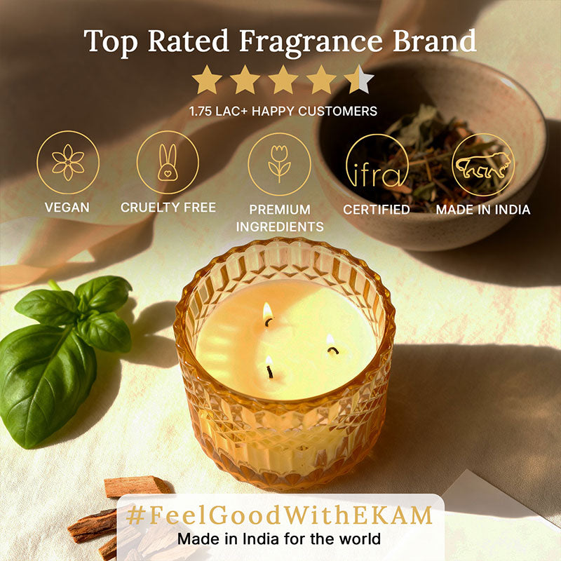 Divine Abhishekam 3 Wick Luxe Scented Candle