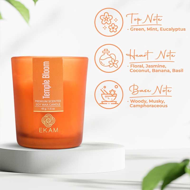 Temple Bloom Shot Glass Scented Candle