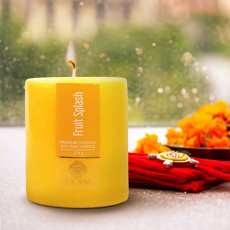 Fruit Splash Pillar Scented Candle