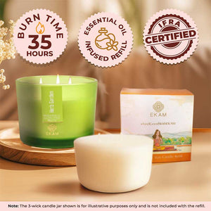 Herb Garden Scented 3 Wick Refill Candle