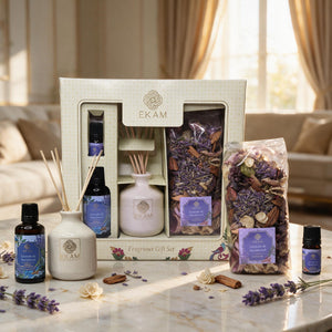 Lavender &amp; Sandalwood Reed Diffuser &amp; Potpourri Gift Set